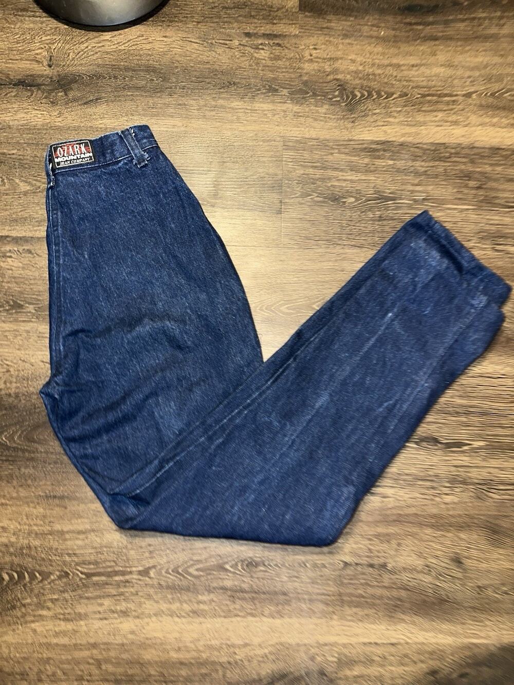 Ozark Mountain Jeans Womens 26x31 Indigo High Rise Bareback Vintage Western USA